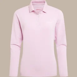 Nosilife Golf Thornbury Langarm Polohemd für Damen | Orchid