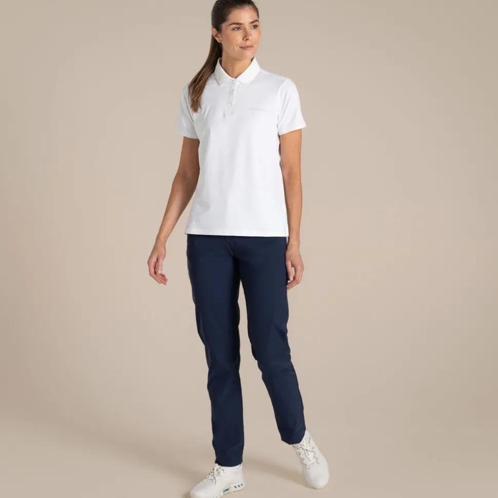 NosiLife GolfThornbury Polohemd mit kurzem Ärmel für Damen | White