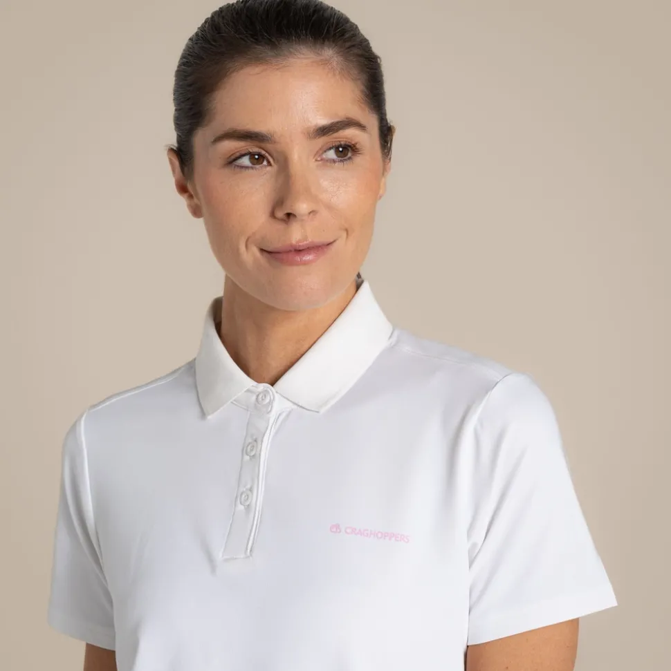 NosiLife GolfThornbury Polohemd mit kurzem Ärmel für Damen | White
