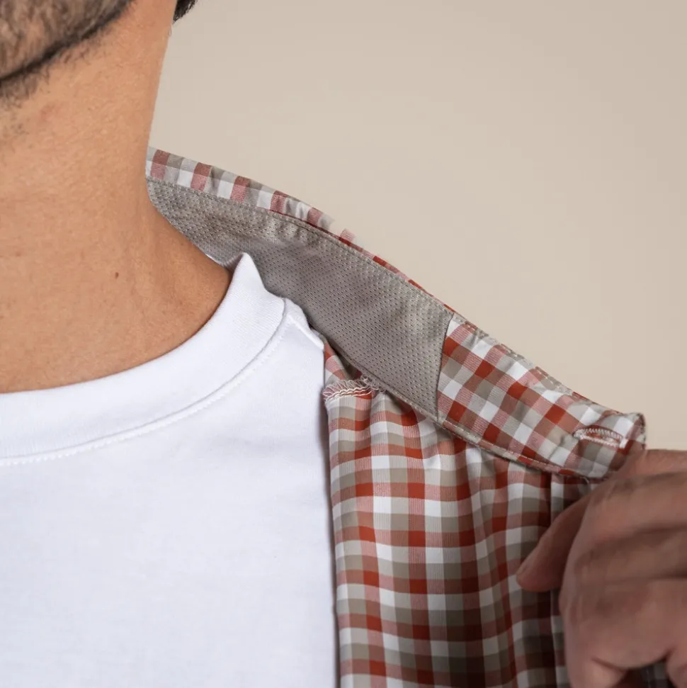 NosiLife Nuoro Check Hemd mit langem Ärmel für Herren | Red Beach Check