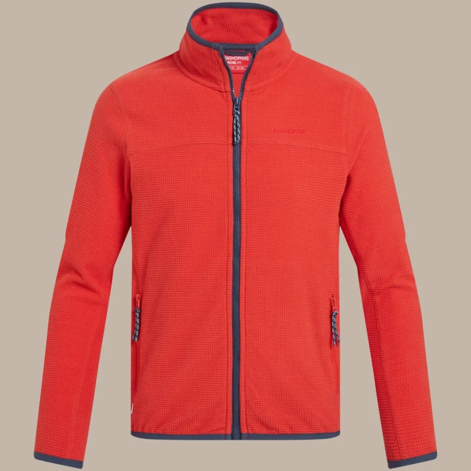 NosiLife Penya Full Zip Fleece für Kinder | Pimento Red