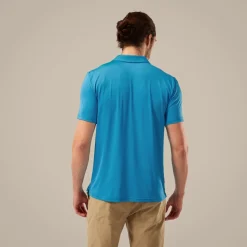 NosiLife Pro Polohemd mit kurzem Ärmel für Herren | Mediterranean Blue