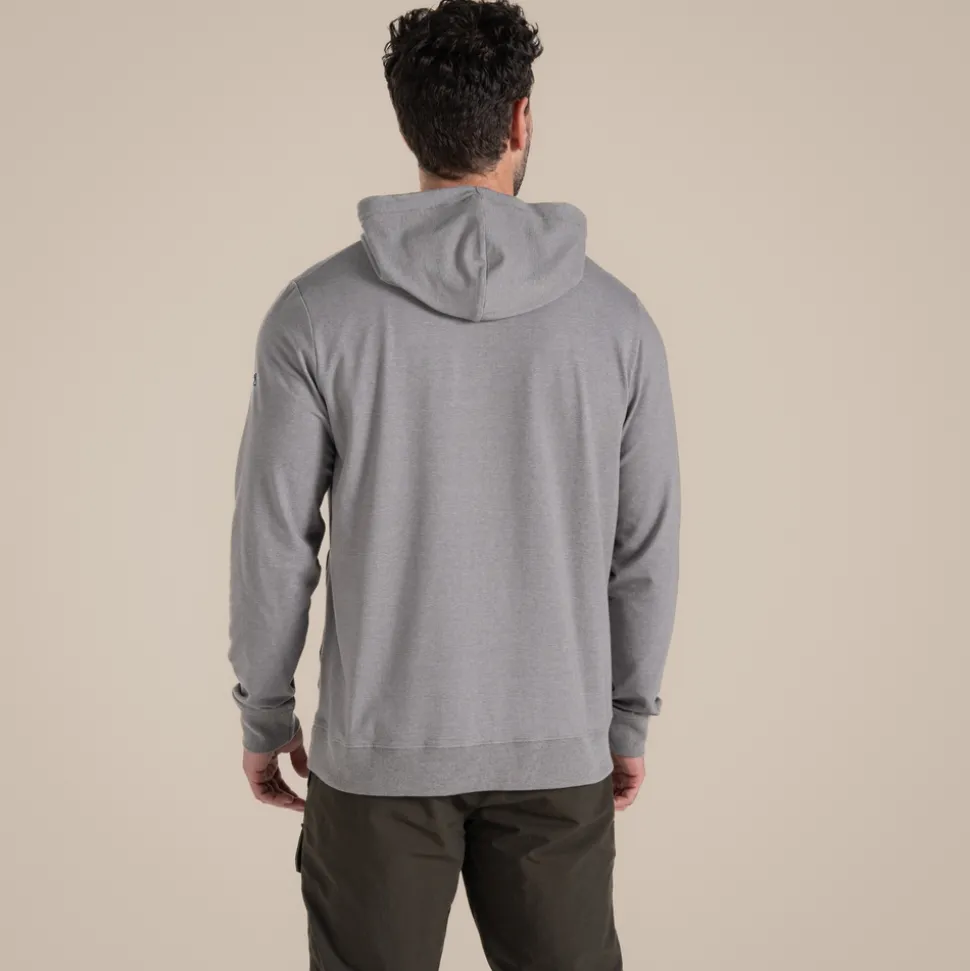 NosiLife Tagus Kapuzenoberteil für Herren | Soft Grey Marl