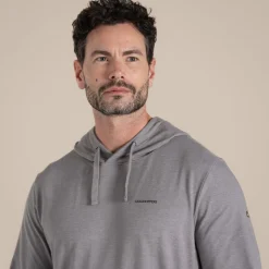 NosiLife Tagus Kapuzenoberteil für Herren | Soft Grey Marl