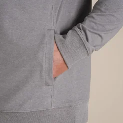 NosiLife Tagus Kapuzenoberteil für Herren | Soft Grey Marl