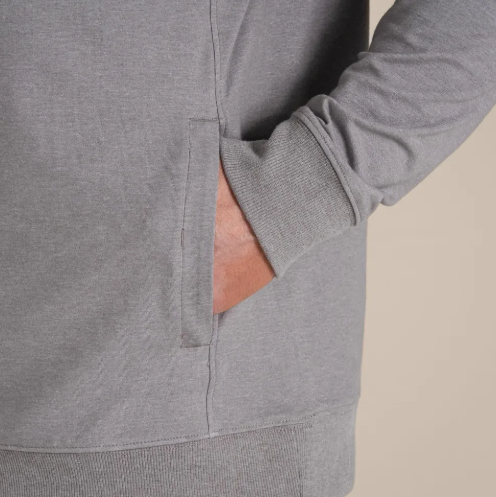 NosiLife Tagus Kapuzenoberteil für Herren | Soft Grey Marl