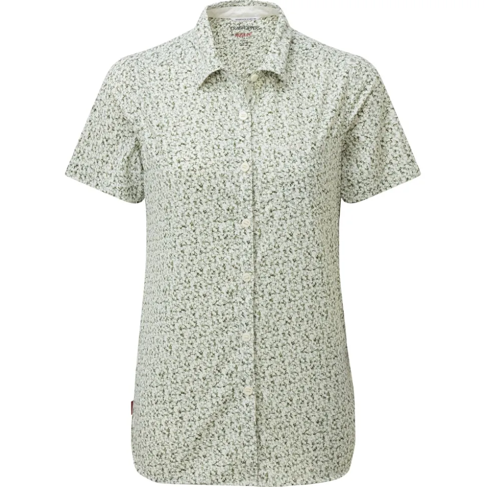 NosiLife Tayma Kurzärmelige Bluse | Sage Print