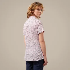 NosiLife Tayma Kurzärmelige Bluse | Raspberry Print