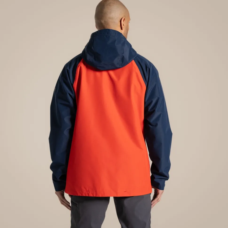 Osuna wasserdichte Jacke für Herren | Blue Navy / Pimento Red