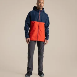 Osuna wasserdichte Jacke für Herren | Blue Navy / Pimento Red
