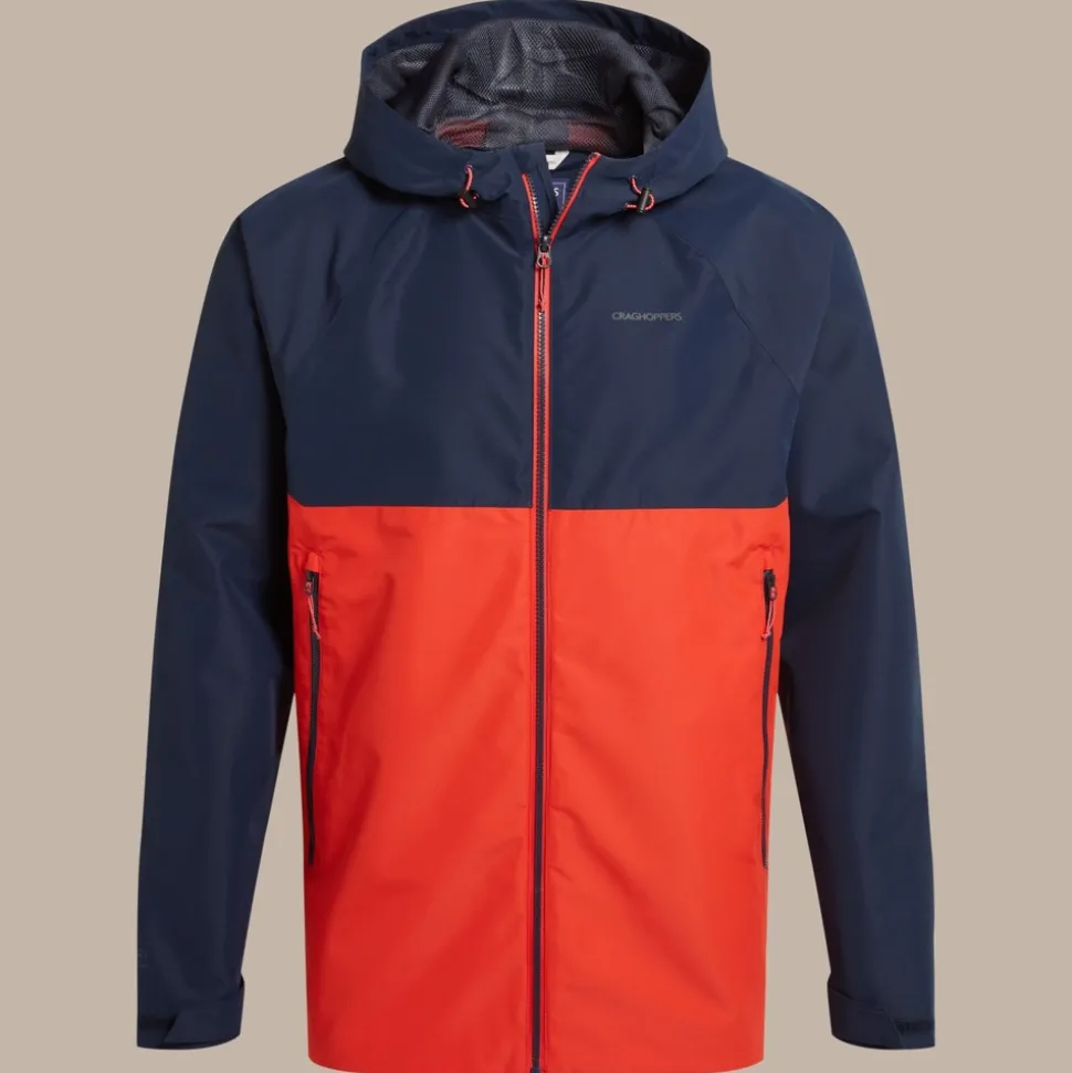 Osuna wasserdichte Jacke für Herren | Blue Navy / Pimento Red