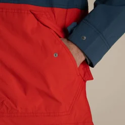 Pandion wasserdichte Jacke für Herren | Blue Stone / Pimento Red