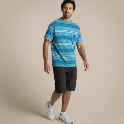 Pointer T-Shirt für Herren | Tranquil Blue Stripe