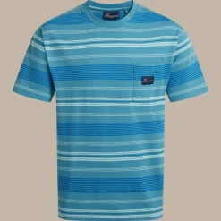 Pointer T-Shirt für Herren | Tranquil Blue Stripe
