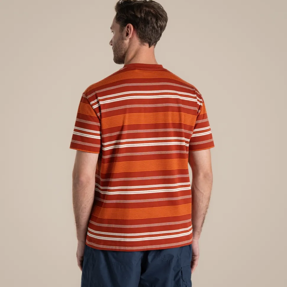 Pointer T-Shirt für Herren | Red Beach Stripe