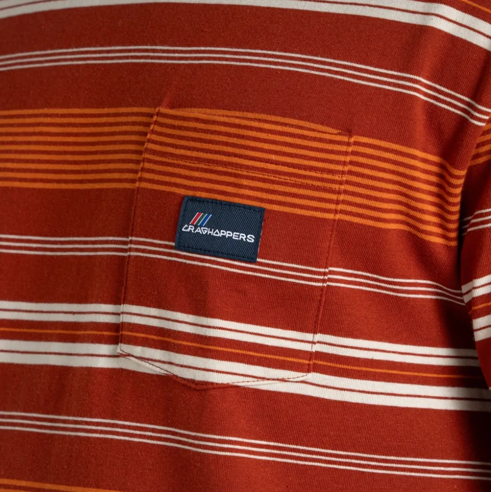 Pointer T-Shirt für Herren | Red Beach Stripe