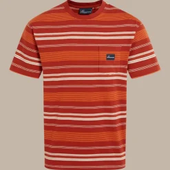 Pointer T-Shirt für Herren | Red Beach Stripe