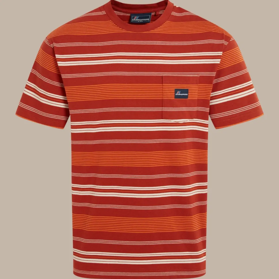 Pointer T-Shirt für Herren | Red Beach Stripe