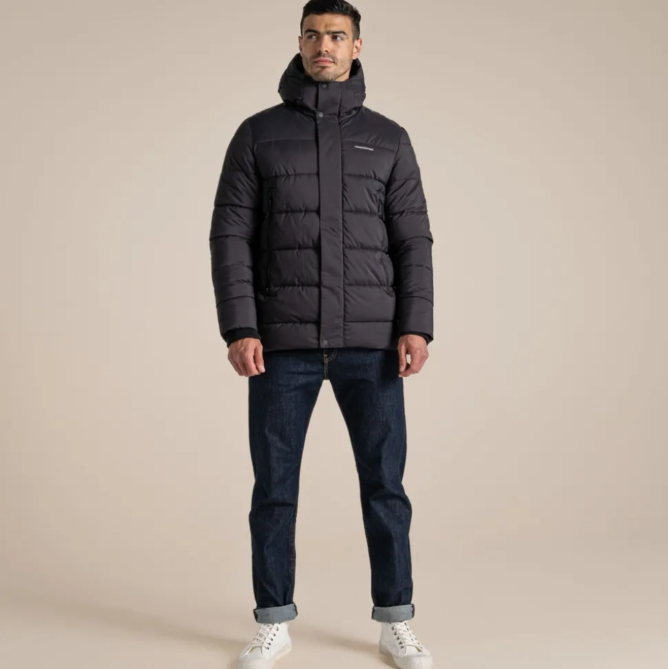 Sutherland Kapuzenjacke mit isolierendem Design für Herren | Black