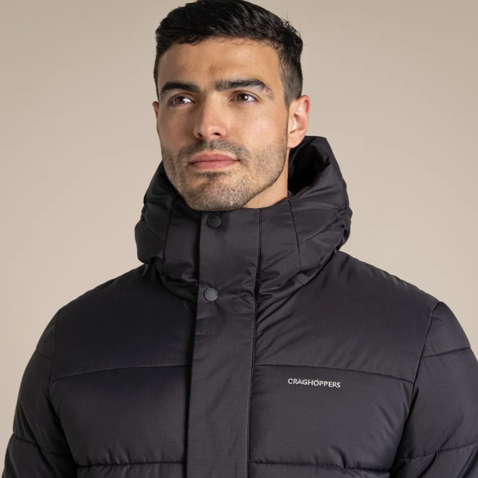 Sutherland Kapuzenjacke mit isolierendem Design für Herren | Black