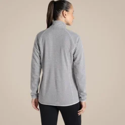 Tarvos Fleece mit durchgehendem Reißverschluss für Damen | Lunar Grey Marl