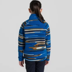 Tivoli Half Zip für Kinder | Titan Blue Print