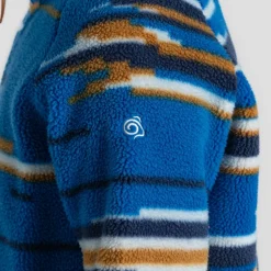 Tivoli Half Zip für Kinder | Titan Blue Print