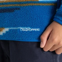 Tivoli Half Zip für Kinder | Titan Blue Print