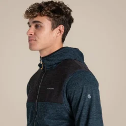 Travos Fleece mit durchgehendem Reißverschluss für Herren | Blue Stone Marl