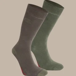 Unisex-Insektenschutz-Socken im Doppelpack | Woodland Green / Wild Olive