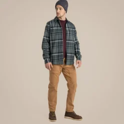 Wald Hemd mit langem Ärmel | Balsam Green Check