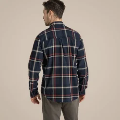 Wald Hemd mit langem Ärmel | Blue Navy Check