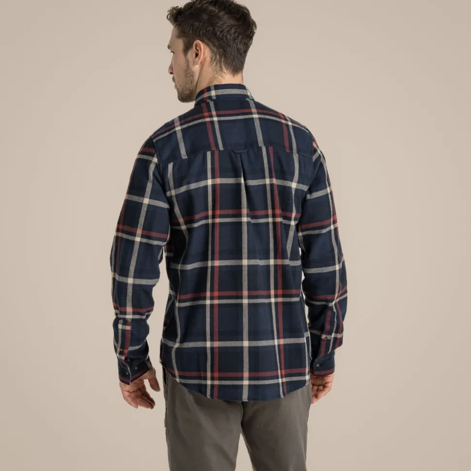 Wald Hemd mit langem Ärmel | Blue Navy Check