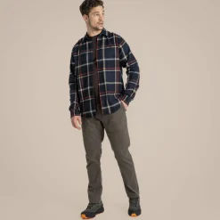 Wald Hemd mit langem Ärmel | Blue Navy Check