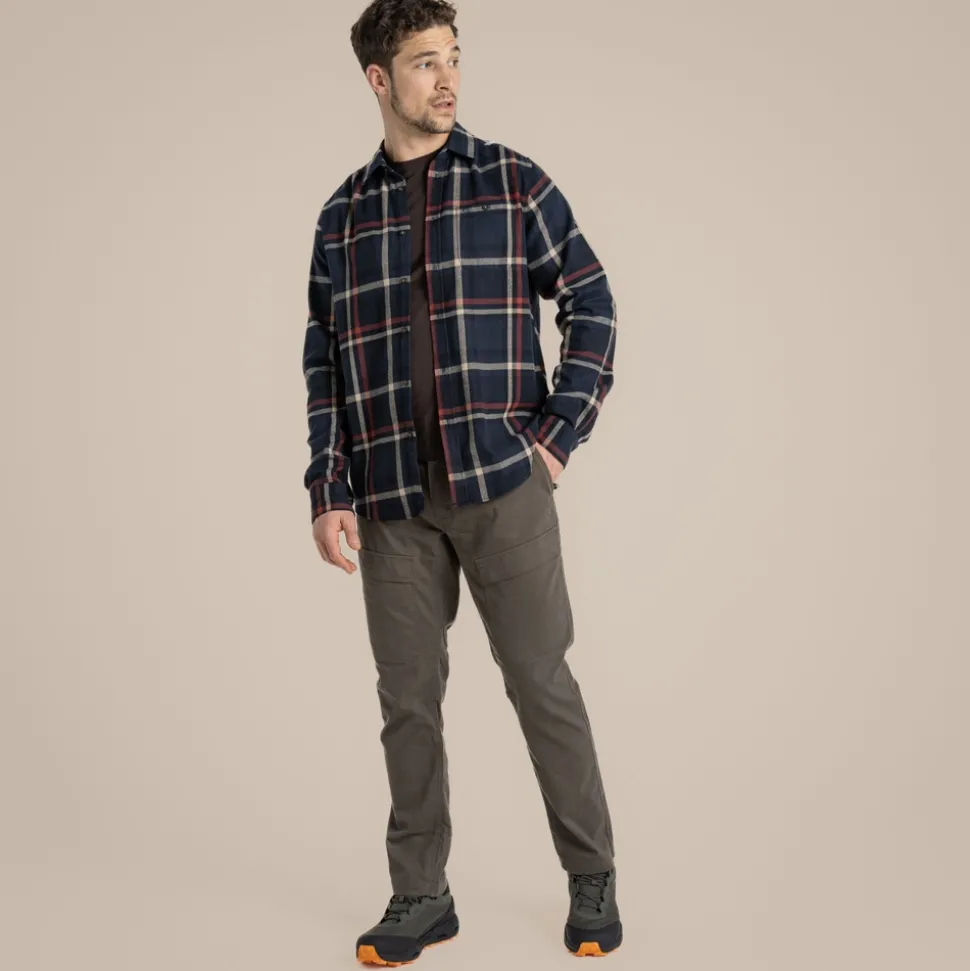 Wald Hemd mit langem Ärmel | Blue Navy Check