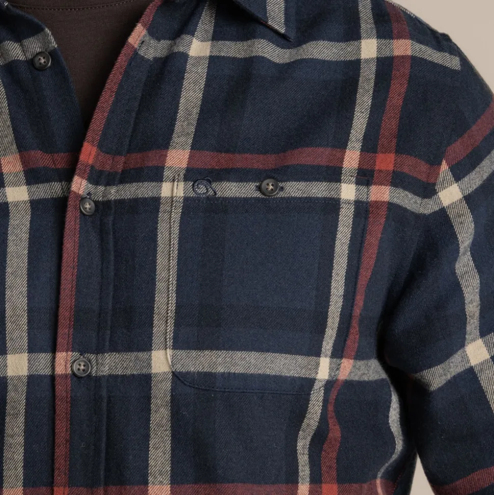 Wald Hemd mit langem Ärmel | Blue Navy Check