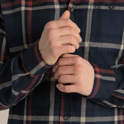 Wald Hemd mit langem Ärmel | Blue Navy Check