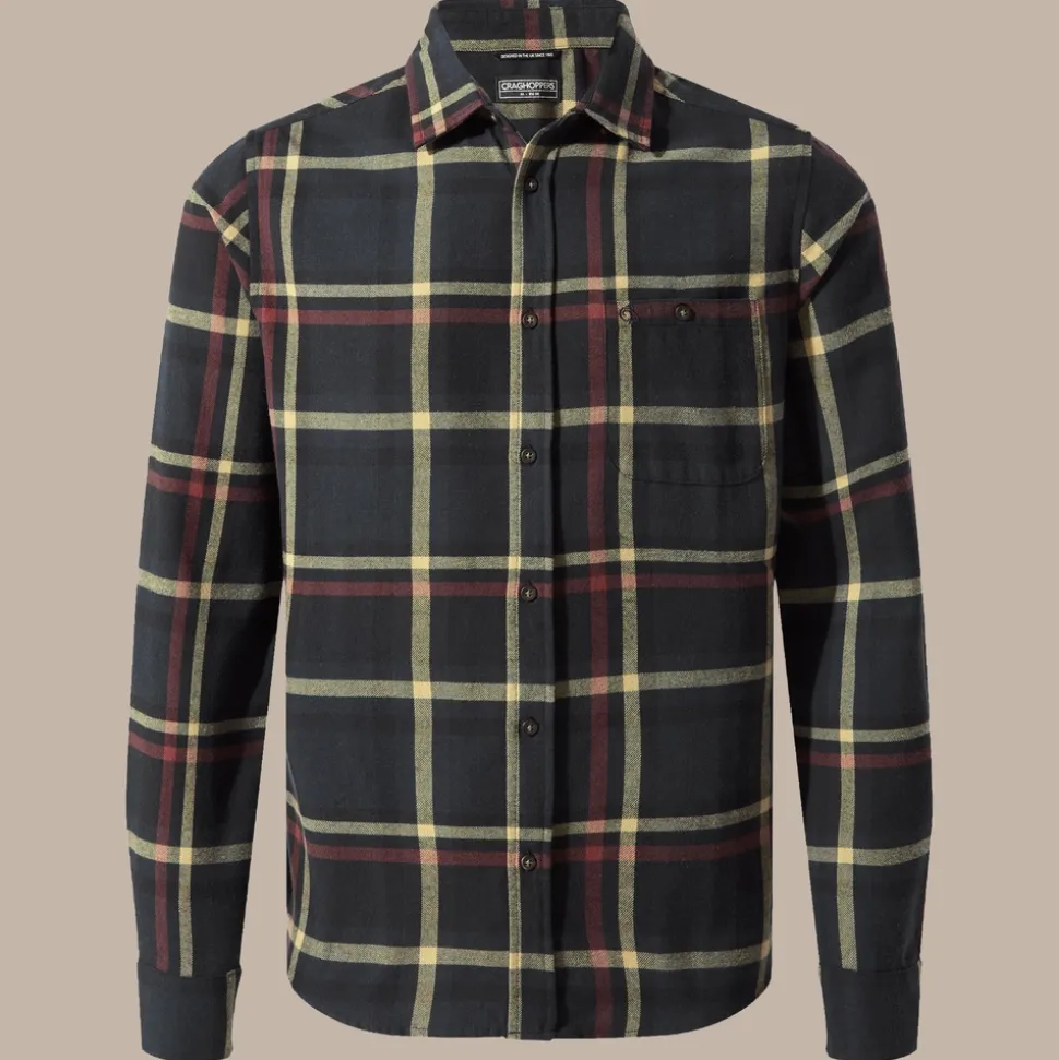 Wald Hemd mit langem Ärmel | Blue Navy Check