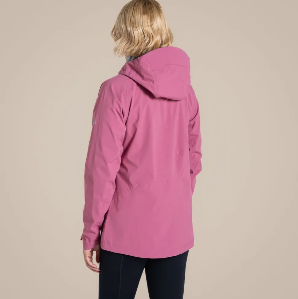 Wasserdichte Bronte 2,5L Stretch-Jacke für Damen | Dusky Hibiscus