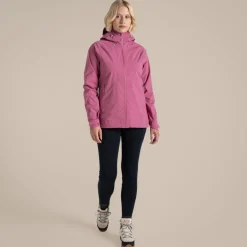 Wasserdichte Bronte 2,5L Stretch-Jacke für Damen | Dusky Hibiscus