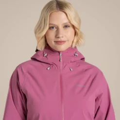 Wasserdichte Bronte 2,5L Stretch-Jacke für Damen | Dusky Hibiscus
