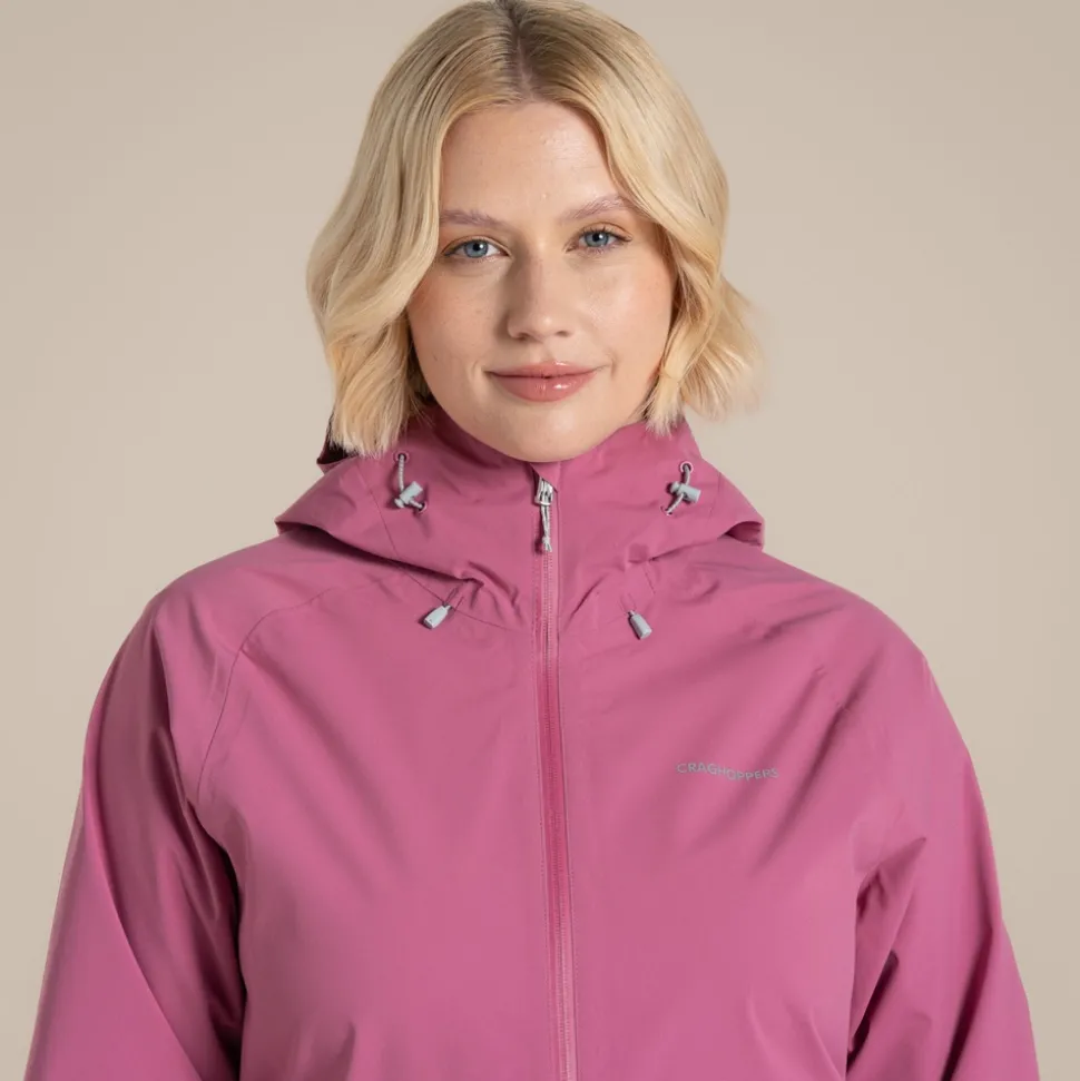 Wasserdichte Bronte 2,5L Stretch-Jacke für Damen | Dusky Hibiscus