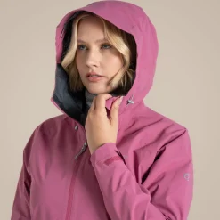 Wasserdichte Bronte 2,5L Stretch-Jacke für Damen | Dusky Hibiscus