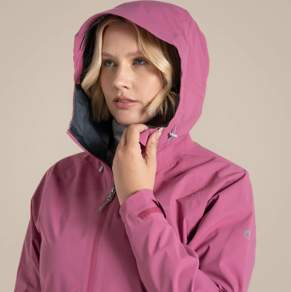 Wasserdichte Bronte 2,5L Stretch-Jacke für Damen | Dusky Hibiscus