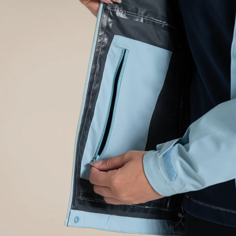 Wasserdichte Bronte 2,5L Stretch-Jacke für Damen | Sky Blue