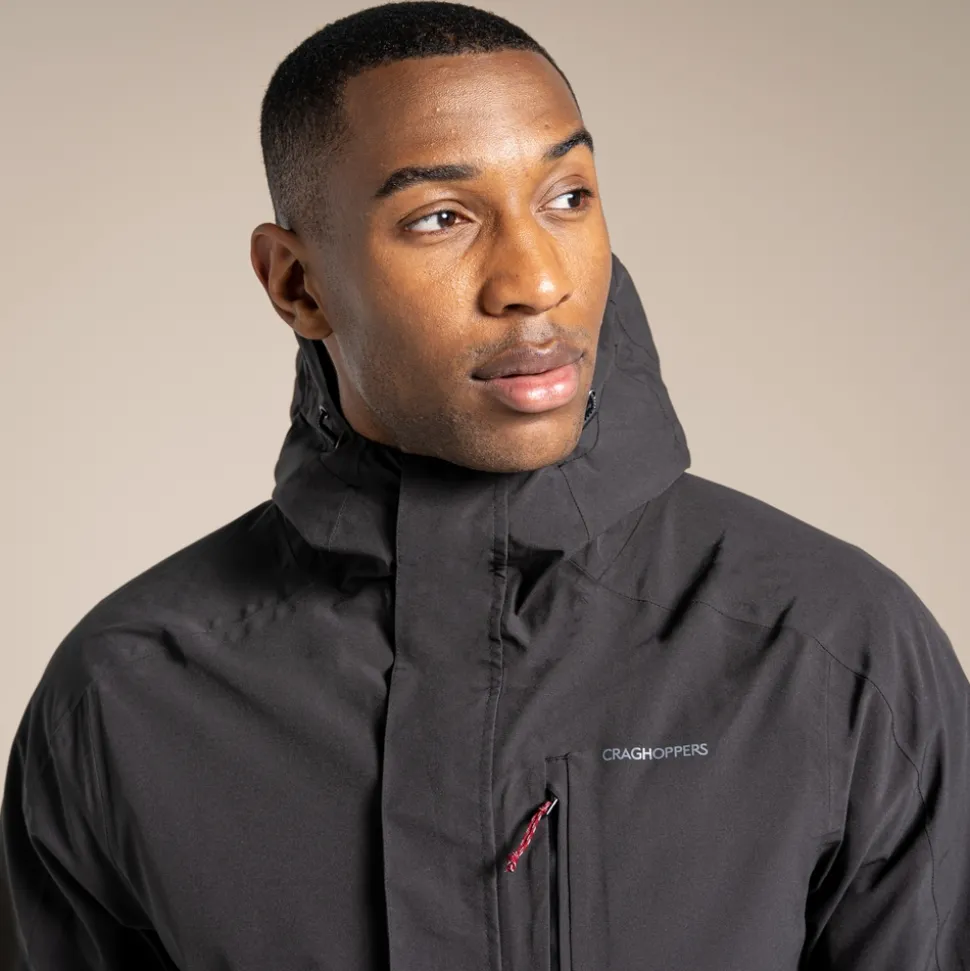 Wasserdichte Lorton Stretch-Jacke für Herren | Black Pepper