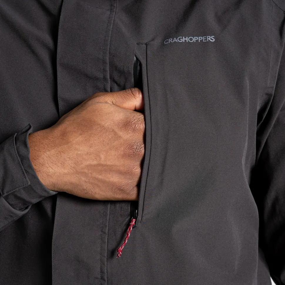 Wasserdichte Lorton Stretch-Jacke für Herren | Black Pepper