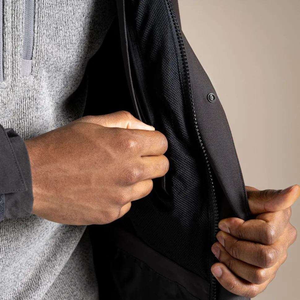 Wasserdichte Lorton Stretch-Jacke für Herren | Black Pepper