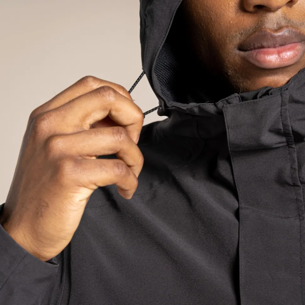 Wasserdichte Lorton Stretch-Jacke für Herren | Black Pepper