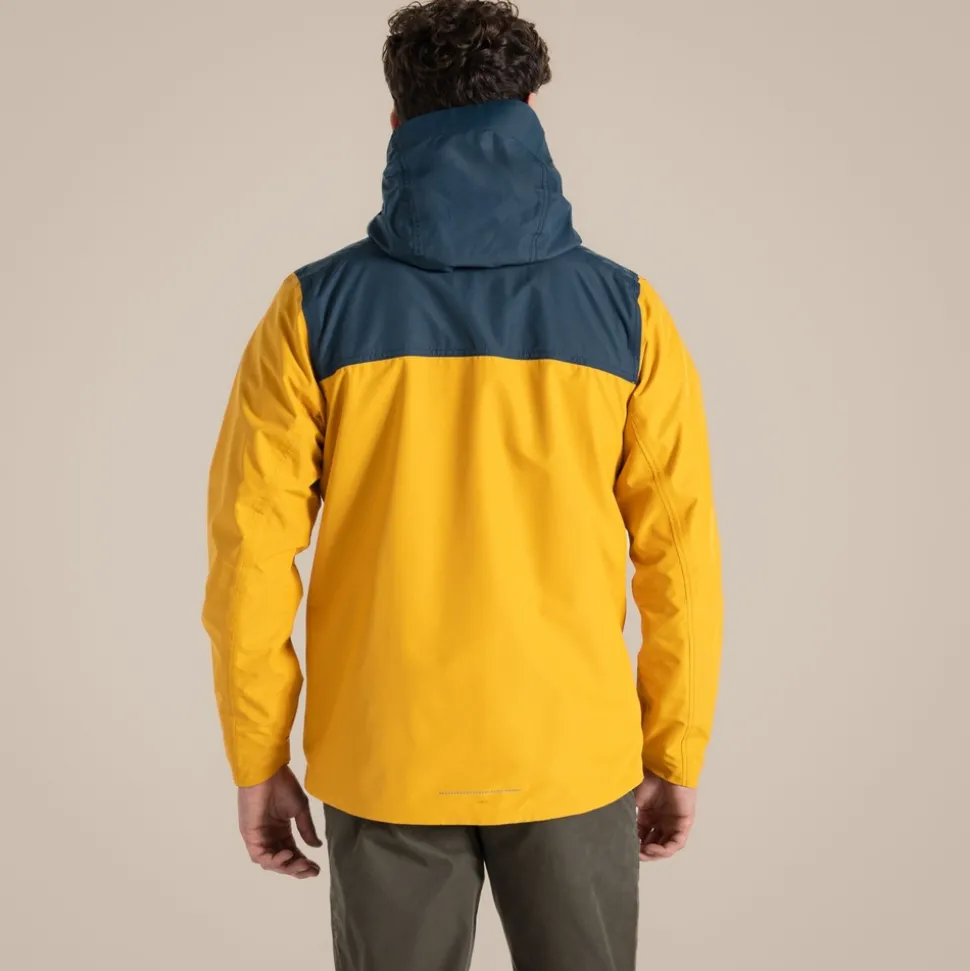 Wasserdichte Vanth-Jacke für Herren | Warbler Yellow / Blue Stone
